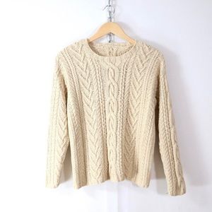 vintage cable knit sweater